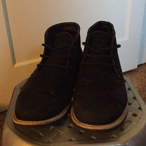Used black suede Giraldi boots size 9